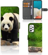 Telefoontas Geschikt voor Samsung Galaxy A73 5G Hoesje Panda