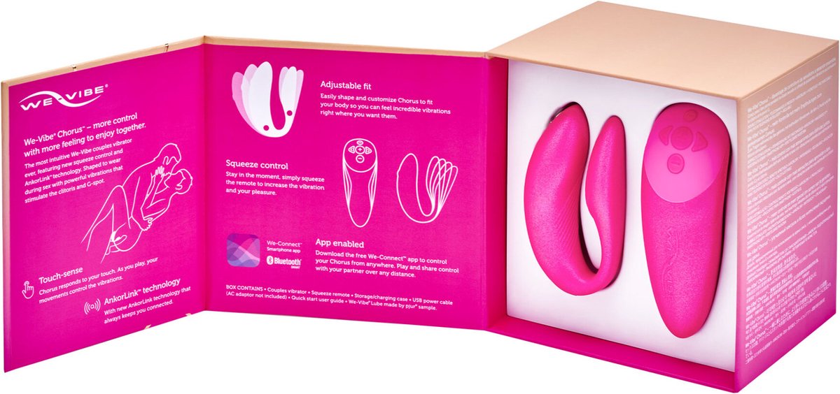 Vibromasseur forme U rose pour couple pas cher - sextoys pas cher