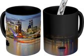 Magische Mok - Foto op Warmte Mok - Londen - Tower Bridge - Avond - 350 ML - Uitdeelcadeautjes