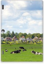 TPU Hoes Lenovo Tab 10 | Tab 2 A10-30 Tablet Back Cover Hollandse Koeien met transparant zijkanten
