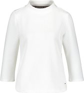 TAIFUN Dames Shirt van gestructureerde jersey met 3/4-mouwen
