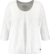 SAMOON Dames Elastisch kanten shirt