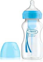 Dr. Brown's Baby Bottle Wide Mouth Pp Blue 240ml 1u