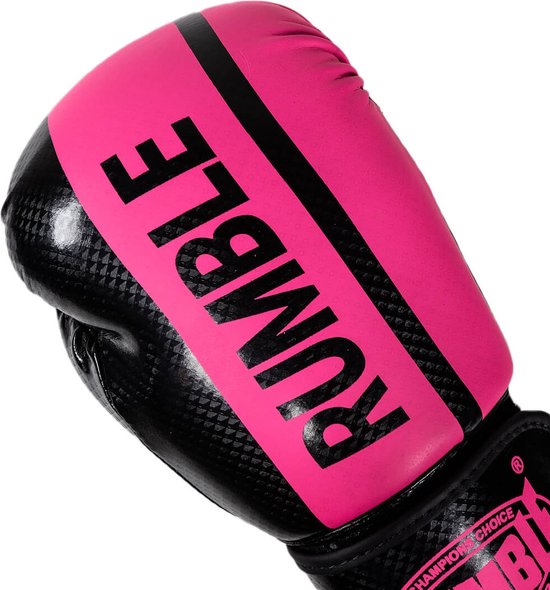 Rumble (kick)bokshandschoenen Junior 3.0 Zwart/Roze 6oz | bol