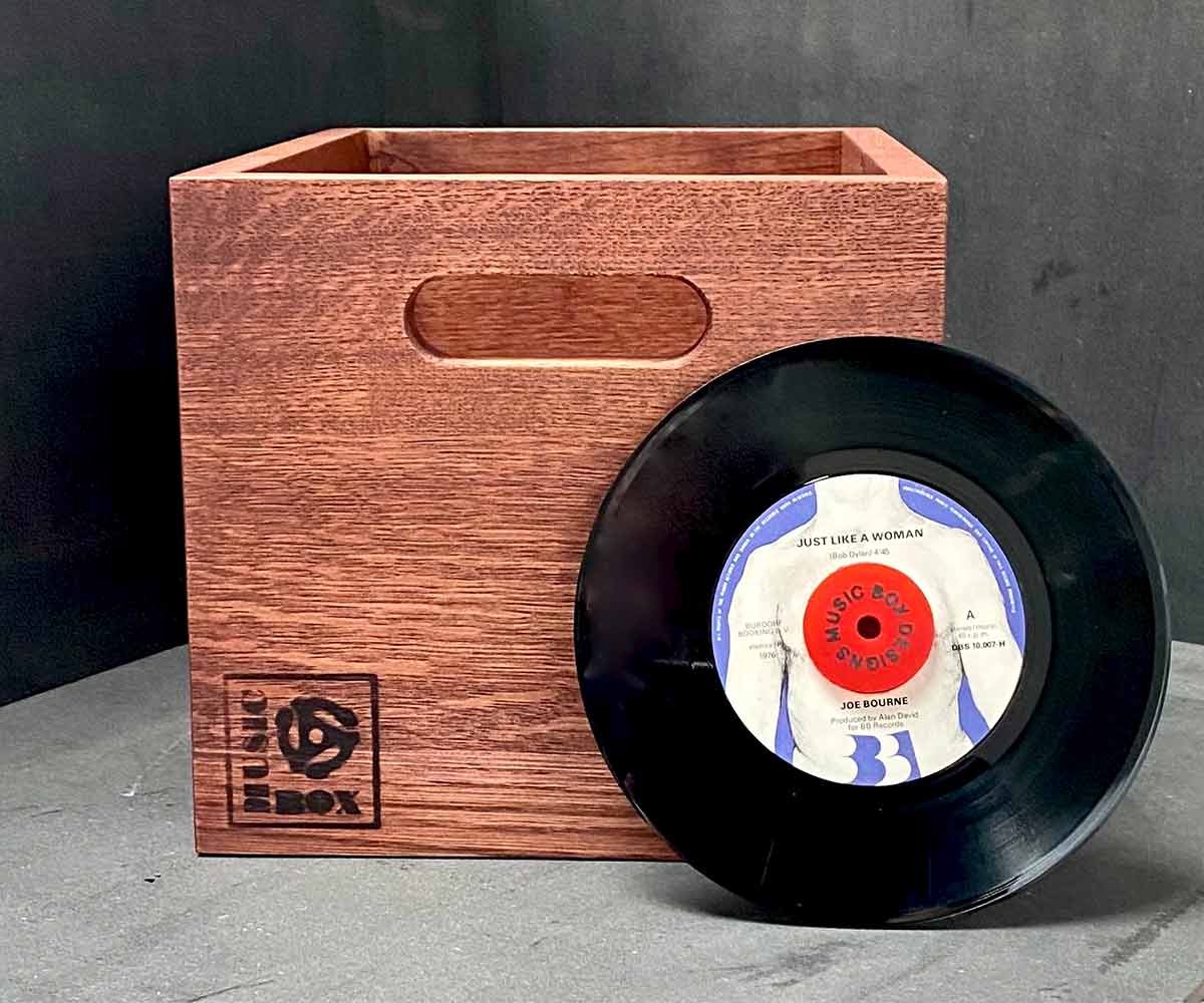 Houten Vinyl Platen Box – A Whole Lotta Rosewood – Eikenhout (7-inch)