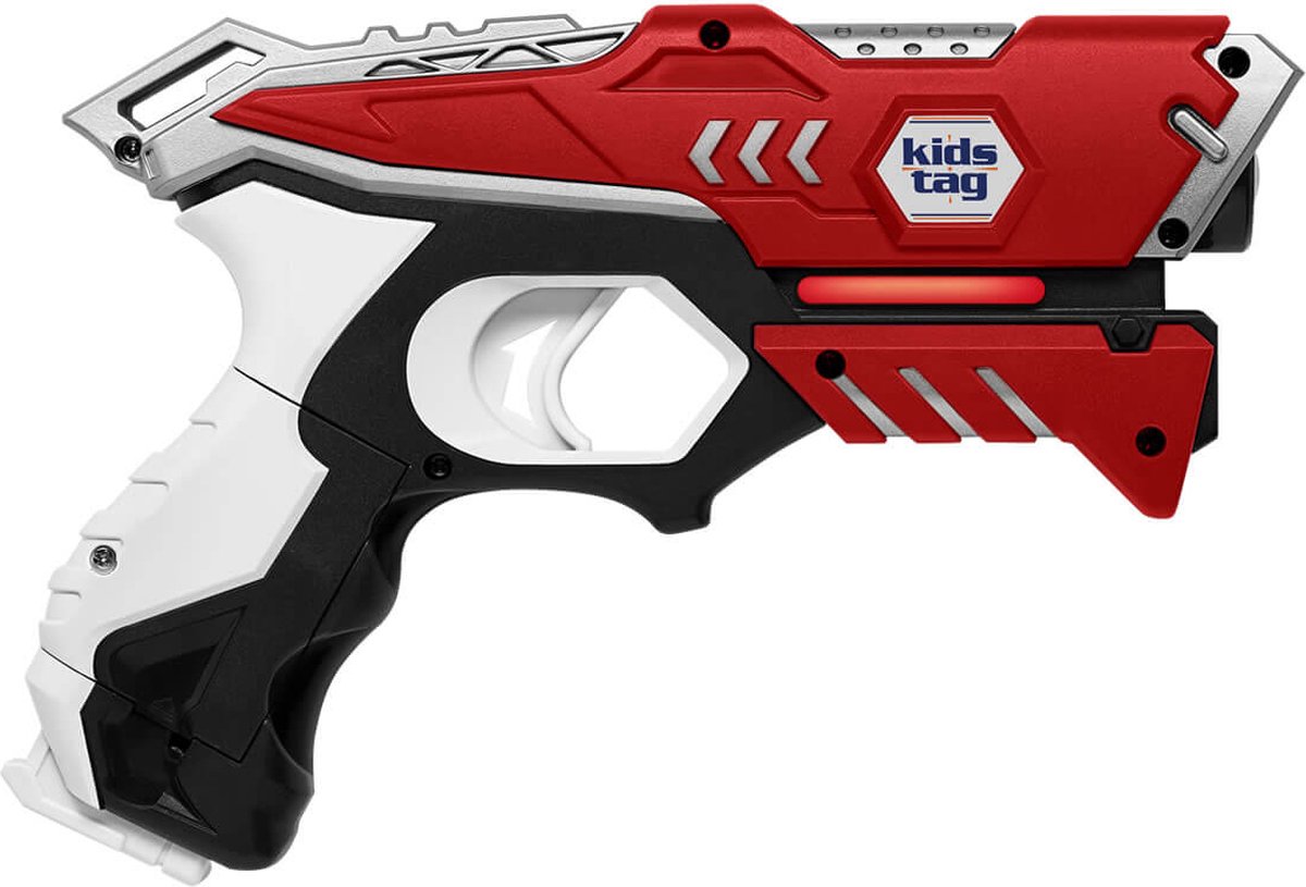 KidsTag 2 lasergeweren 2 lasergame waterdamp vesten - Plus laserguns met veel extra's Buiten