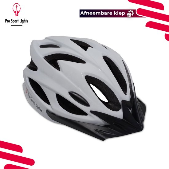 Fietshelm volwassenen Wit - Heren/Dames - Medium 52/58cm