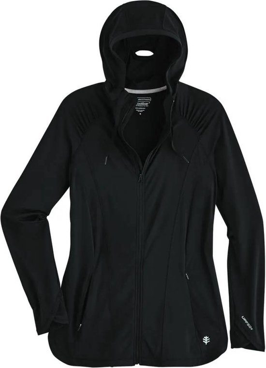 Coolibar, Maglietta A Maniche Lunghe Con Zip Donna, Con Protezione UV Upf 50 Blu Azure Xl 0