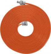 sproeislang 7,5 meter PVC oranje/grijs 2-delig