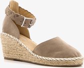 Blue Box dames espadrilles met sleehak - Beige - Maat 40