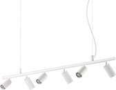 Ideal Lux Dynamite - Hanglamp Modern - Wit - H:225cm   - GU10 - Voor Binnen - Metaal - Hanglampen -  Woonkamer -  Slaapkamer - Eetkamer