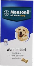 Mansonil All Worm - Hond - 6 Tabletten