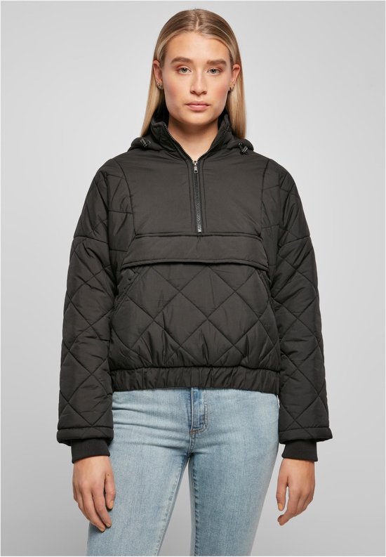 Urban Classics Pullover Jacket -5XL- Surdimensionné Diamond Quilted Zwart
