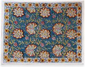 Jamini  - Placemat katoen Louise blue 45x35cm - Placemats