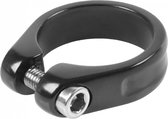 Zadelpenklem 31,8 mm aluminium zwart