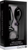 Inflatable Silicone Plug - Black - Butt Plugs & Anal Dildos black