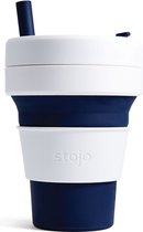 Stojo - Biggie Cup - 470 ml - Herbruikbaar - Opvouwbaar - Indigo