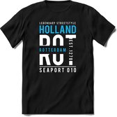 Rotterdam - Holland | TSK Original & vintage | T-Shirt Heren - Dames | Blauw | Perfect Cadeau Shirt | Grappige Spreuken - Zinnen - Teksten | Maat XL