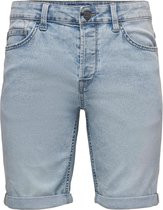 Only & Sons Broek Onsply Shorts Light Blue Pk 0755 22020755 Blue Denim Mannen Maat - XL