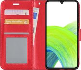 Samsung Galaxy A33 Hoesje Bookcase Flip Cover Book Case - Rood