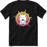 Saitama Splash T-Shirt | Saitama Inu Wolfpack Crypto Ethereum kleding Kado Heren / Dames | Perfect Cryptocurrency Munt Cadeau Shirt Maat S