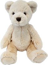 Pluche knuffel dieren teddy beer/beren beige 32 cm, zittend 21 cm - Speelgoed knuffelbeesten