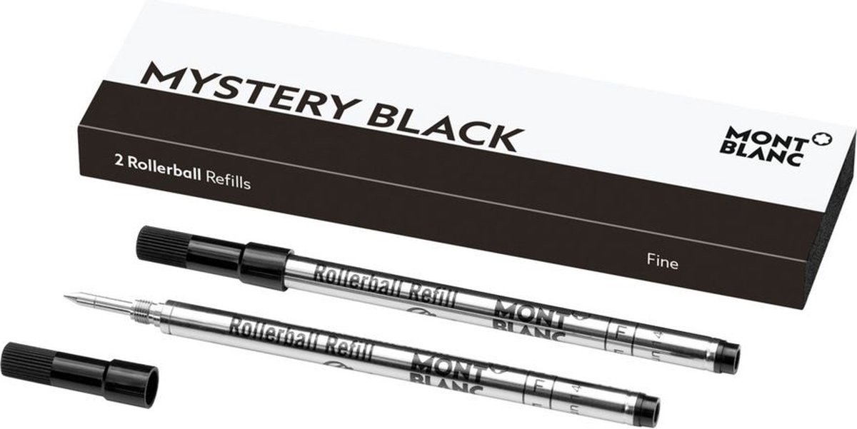 Montblanc Rollerball Refills F 2 stuk zwart