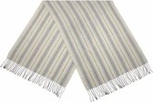 sjaal Stripes dames 65 x 180 cm acryl beige/grijs