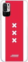 6F hoesje - geschikt voor Xiaomi Redmi Note 10 5G -  Transparant TPU Case - AFC Ajax Amsterdam1 #ffffff