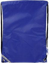 rugzak met treksluiting 31 x 44 cm blauw