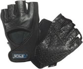 fitness-handschoenen Go Gel neopreen/leer zwart maat S