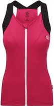 fietsshirt Regale dames polyester roze/zwart maat 44