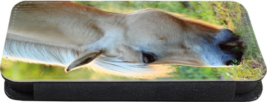 Bookcase pour iPhone 11 Pro Max Bookcase - Cheval du fjord broutant un jour d'été - Avec poches - Étui portefeuille avec fermeture magnétique