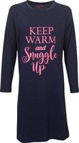 Temptation Dames Bigshirt Donker Blauw TPNGD2114A - Maten: L