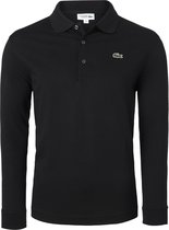 Lacoste Sport polo lange mouwen Regular Fit, zwart (ultra lightweight knit)
