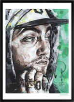 Mac Miller schilderij (reproductie) 51x71cm