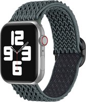 Apple Watch Series 1/2/3/4/5/6/7/8 / SE - Bracelet 38/40/41 - Bracelet en nylon iMoshion - Gris foncé