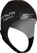 BTTLNS Neopreen badmuts - Badmuts - 3.5mm Thermische neopreen - Voor tussen seizoenen - Intern thermische voering - verstelbaar klittenband - Zethes 1.0 - Zilver - M