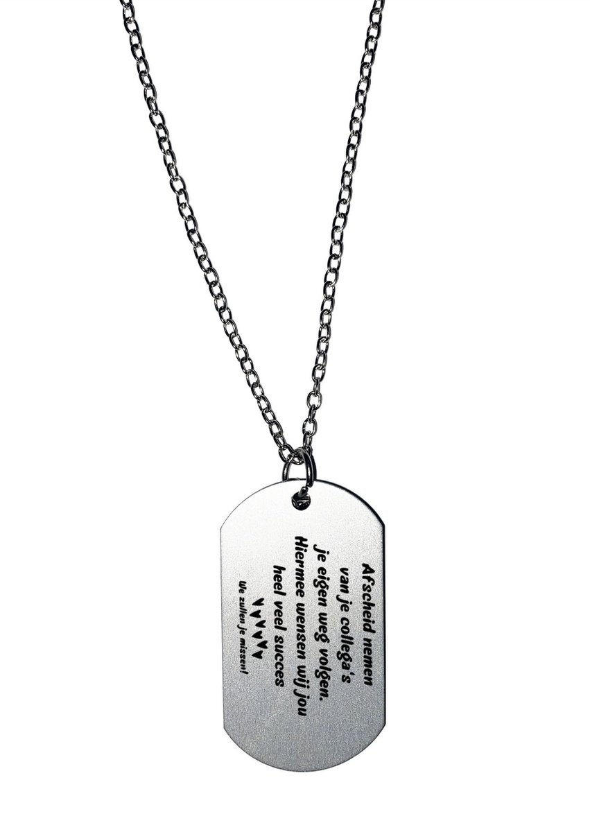 Akyol - afscheid collega ketting - Afscheid bedank cadeau - collega - afscheidskadootjes collega's - afscheidscadeau - leuk cadeau om te geven