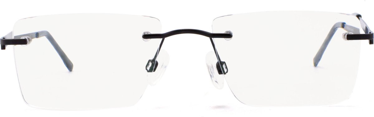 Oculaire Premium | Aarhus| Zwart | Min-bril | -1,00 | Inclusief brillenkoker en microvezel doek | Geen Leesbril! |