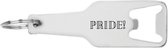 Akyol - pride sleutelhanger flesopener - Lgbt - regenboog - gay - lesbian - transgender - respect - 105 x 25mm