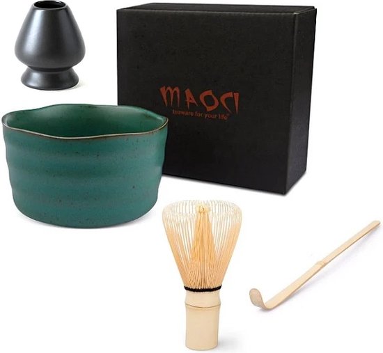 Matcha Set 5 Delig Bamboe Matcha Garde Mycketop Matcha Set, Perfecte Kit Voor Matcha Liefhebbers En Japanse Theeceremonie (4, Gradiënt Groen Matcha Kit Matcha Theeset