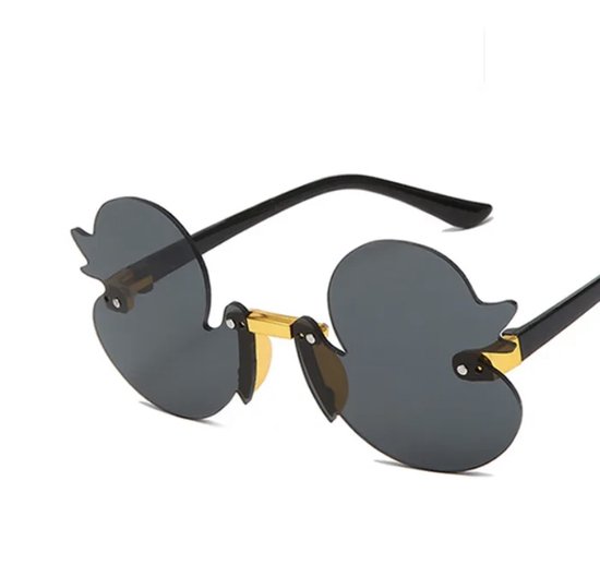 Badeend Zonnebril - Unisex - Festival Bril - Zwart