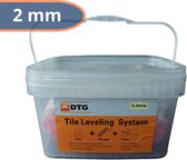 Starterset - Tegel Levelling Systeem - Nivelleersysteem - 100 stuks - 2mm