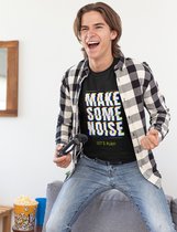 Shirt - Make some noise - Wurban Wear | Grappig shirt | Gaming | Unisex tshirt | Zwart