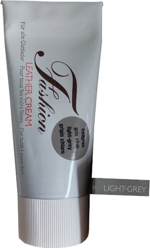 Woly Fashion Leather Cream Tube - Licht Grijs - 65 ml (Schoenpoets - Schoensmeer)