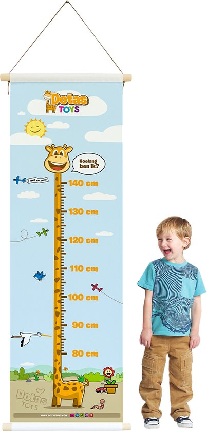 Dotastoys ® Groeimeter - Lengtemeter Kinderen - Meetlat - Poster Kinderkamer  Decoratie | bol