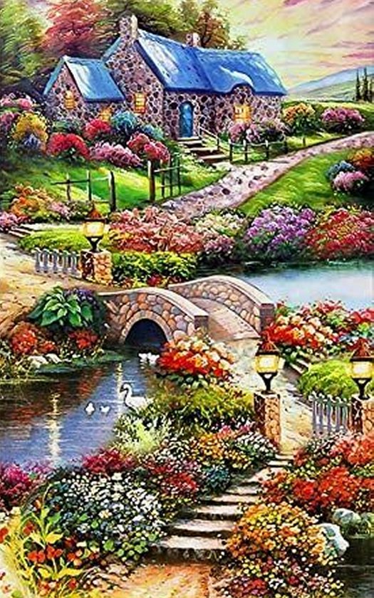 VDTOYS® DIAMOND PAINTING adultes - VDTB170 - pierres carrées - entier - grand format - nouveaux dessins - 45 par 55 cm (toile) - 40 par 50 (photo)