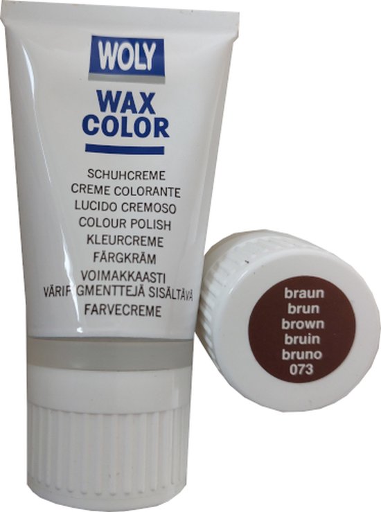 Woly Wax Color Kleurcreme Tube - Bruin - 40 ml (Schoenpoets - Schoensmeer)