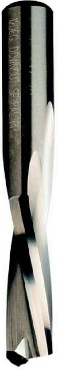 Afwerkfrees VHM, neerwaartse spiraal, negatief, RH, Z2 D= 8 I= 22 L= 70mm S= 8